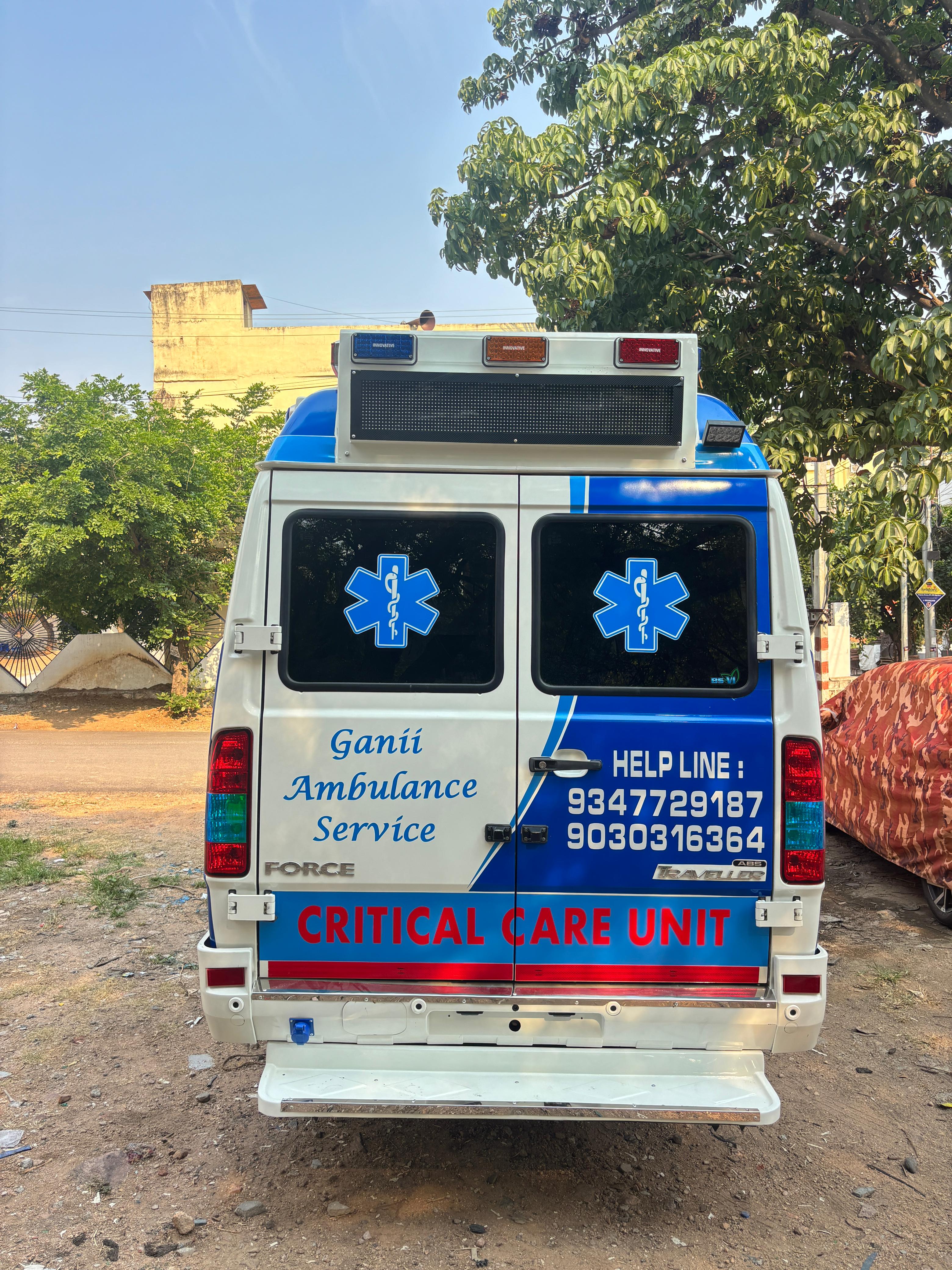 Ganii Ambulance Services medical team ready for emergency response