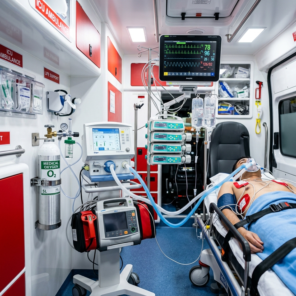 Ganii Ambulance Services medical team ready for emergency response