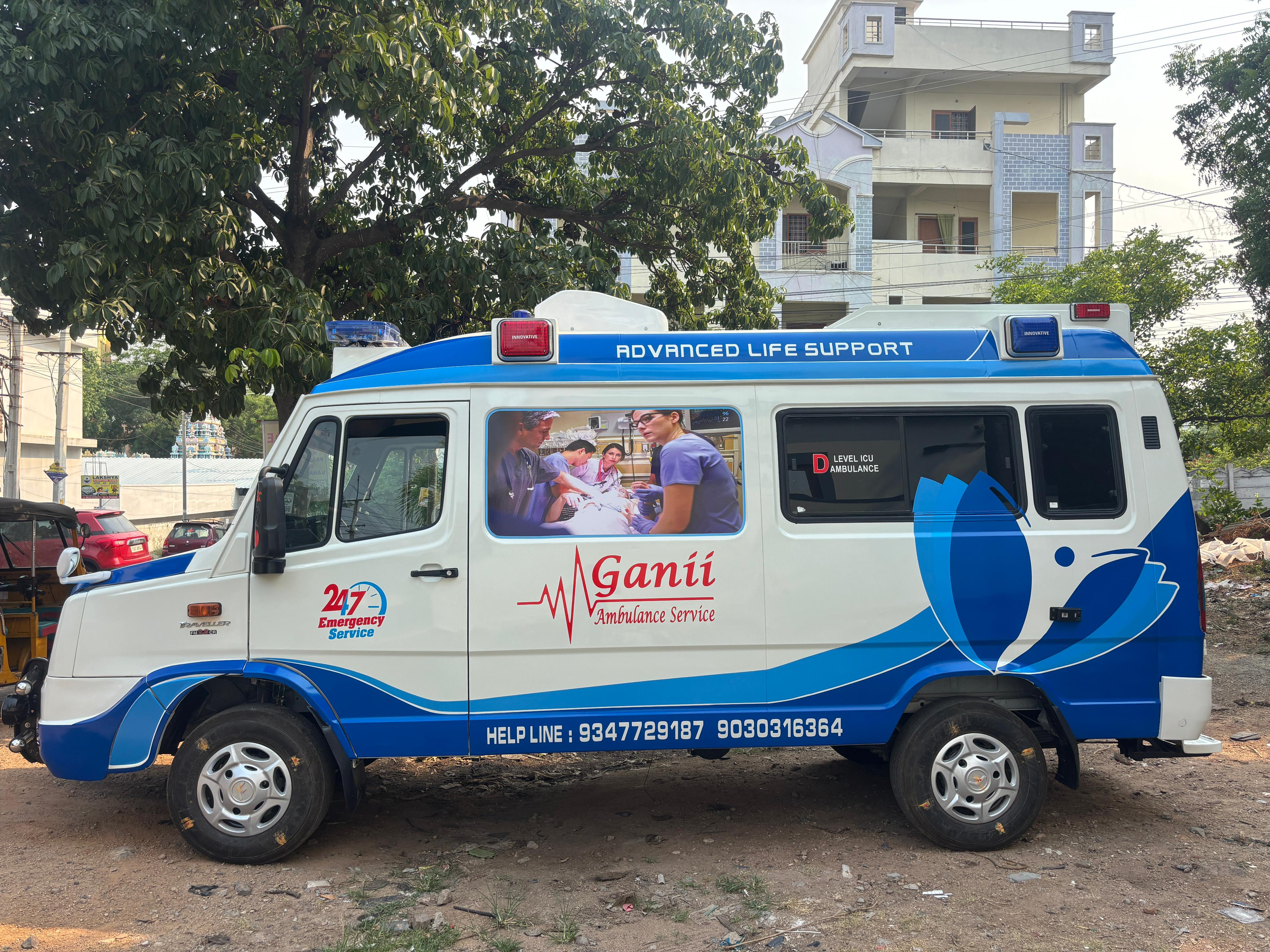 Ganii Ambulance Services medical team ready for emergency response